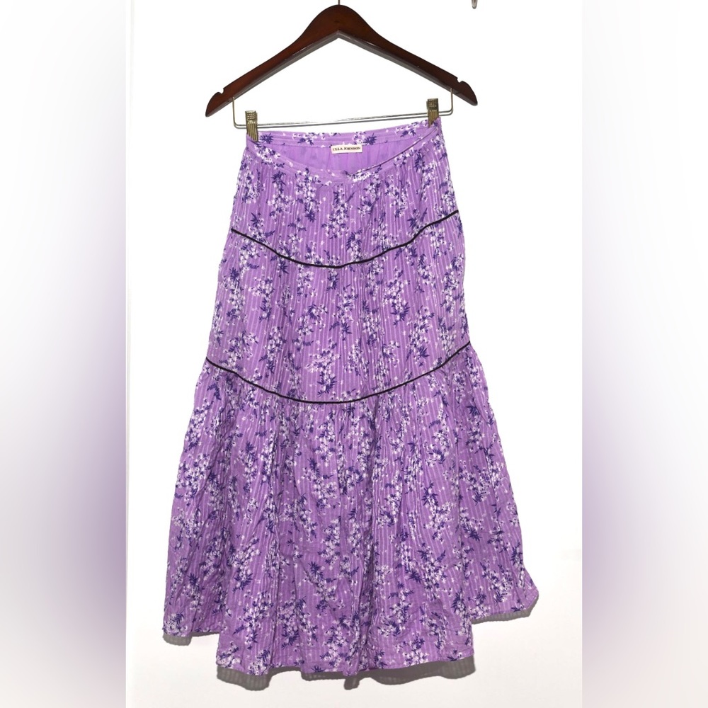 Mid-length floral print skirt ULLA JONSON